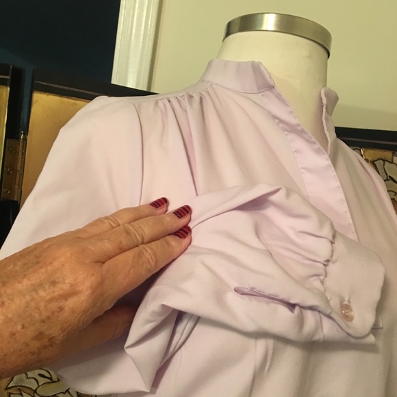🔴BLOUSE- PULLOVER SILKY FLAT OpenNeck - Picture 2 of 6